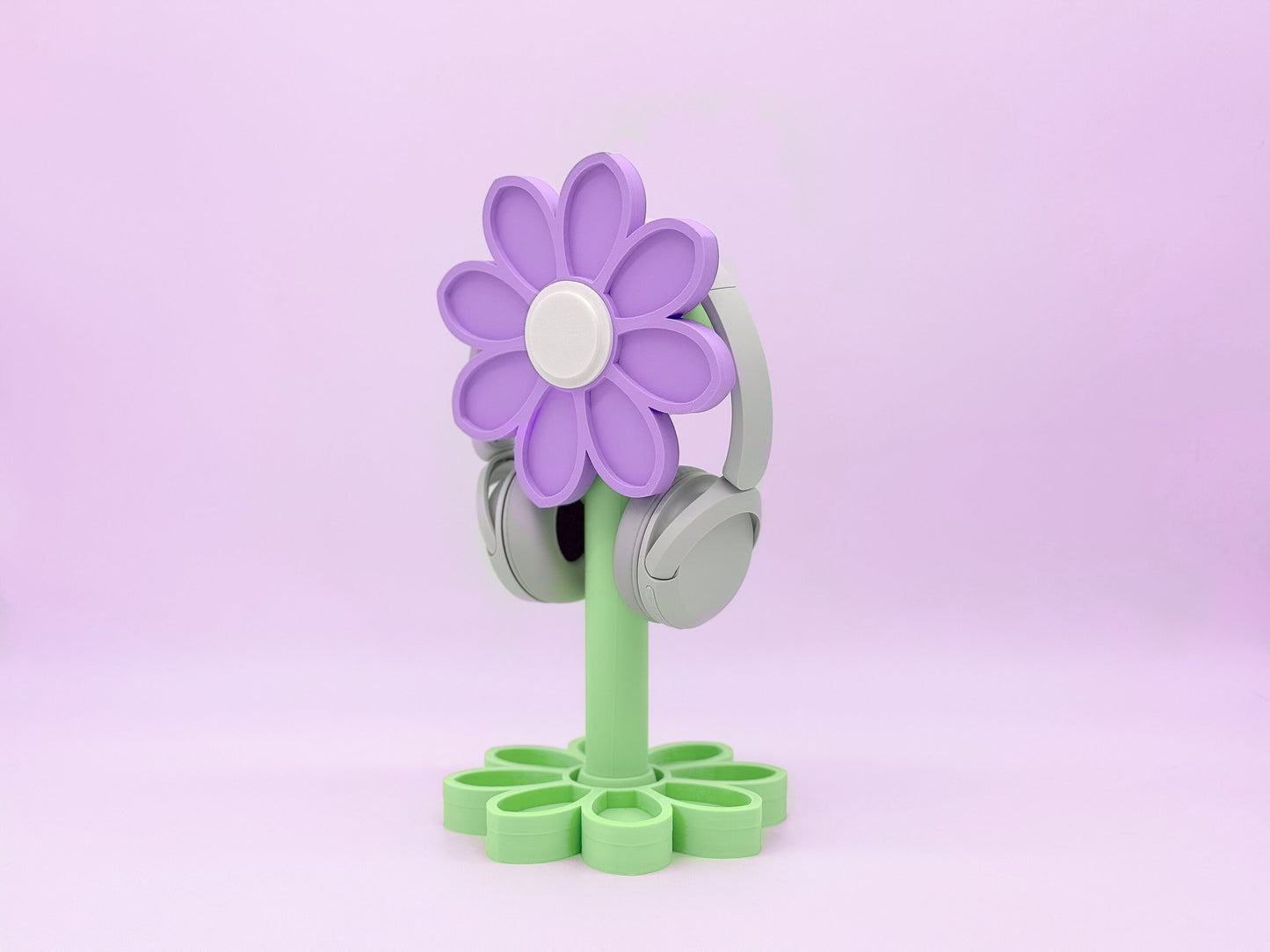 Flower Headphone Stand, Flower Headphones Holder, Perfect For Cute Desk Space, Perfect Gamer Gift