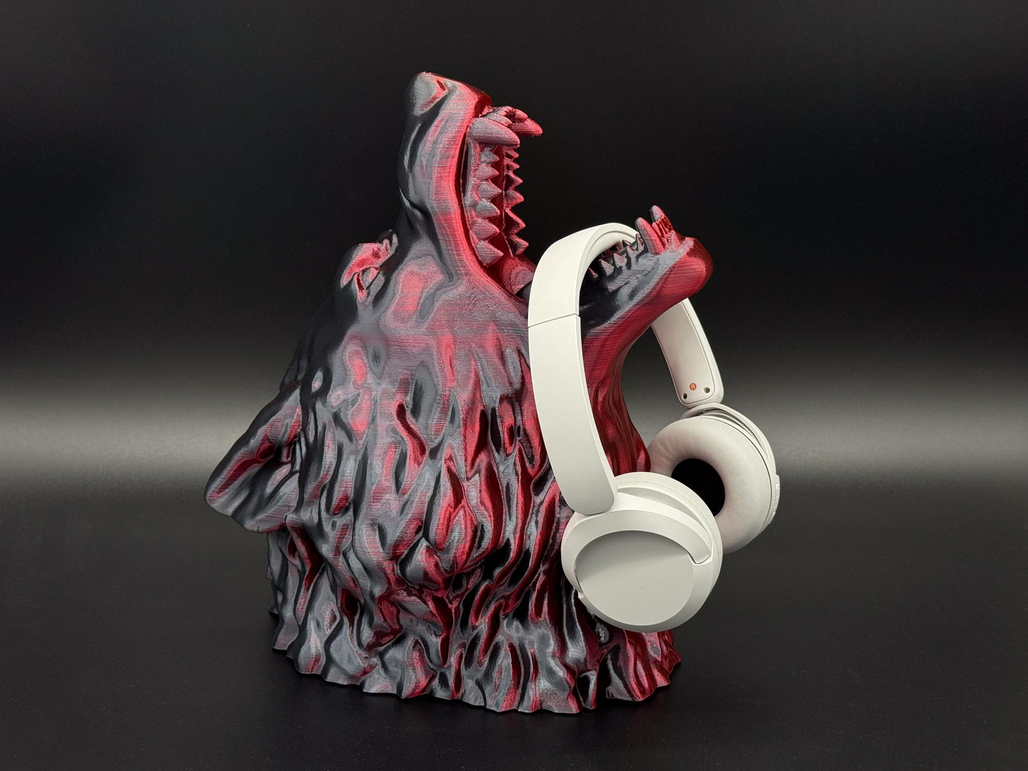 Wolf Headphones Holder, Wolf Headphone Stand, Wolf Mouth Headphone Holder, Wolf Head Bust, Perfect Gamer Gift